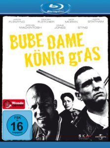 Film mit Pokerszene - Bube, Dame, König, Gras