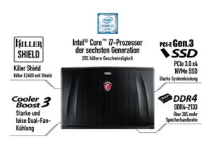 Poker Laptop - MSI GE72-6QF16H21